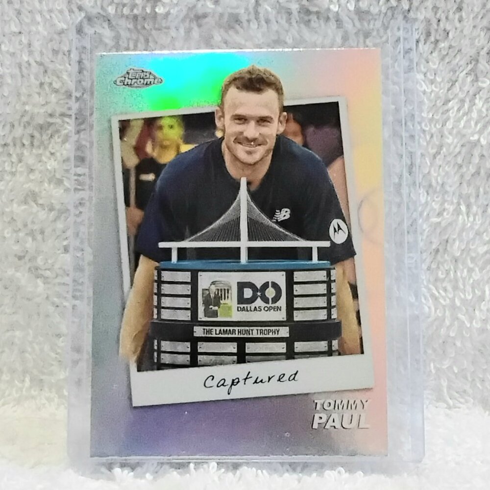 5/$20 Mint 2024 Topps Chrome Tommy Paul Captured Tennis Card CTD-TP!!